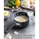 thumbnail image 5 of Sartén antiadherente Cook N Home de 3 litros con tapa de vidrio de aluminio negro, 5 of 7