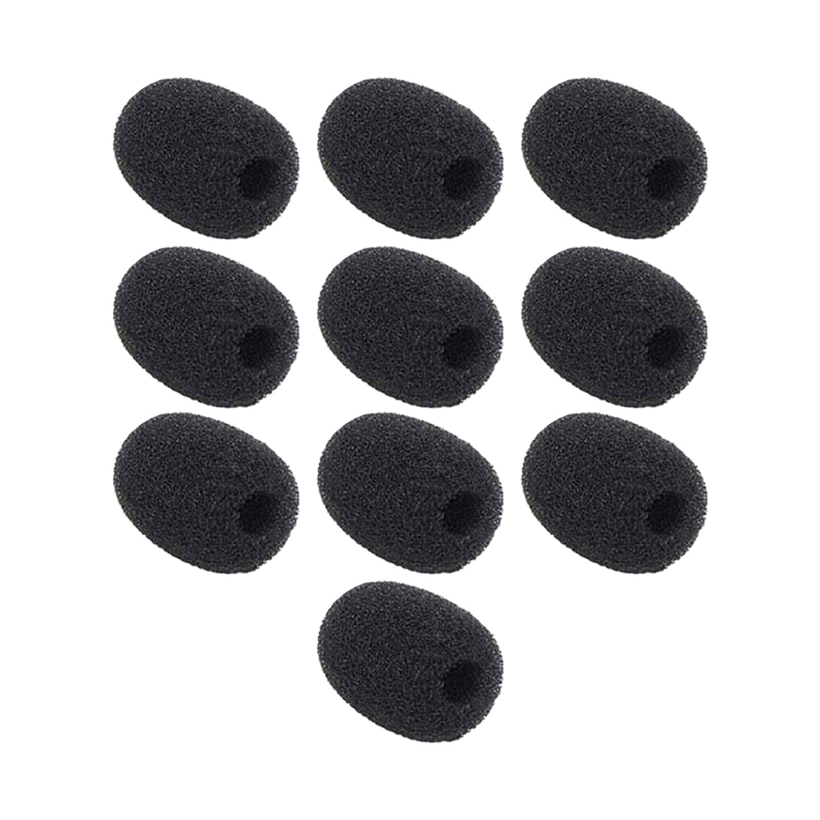Magideal - Protector De Parabrisas De Micrófono De Espuma De Solapa De 10 Piezas Para Una Variedad De Micrófonos De Solapa, Cubierta De Micrófono De Repuesto Par