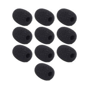 Magideal - Protector De Parabrisas De Micrófono De Espuma De Solapa De 10 Piezas Para Una Variedad De Micrófonos De Solapa, Cubierta De Micrófono De Repuesto Par