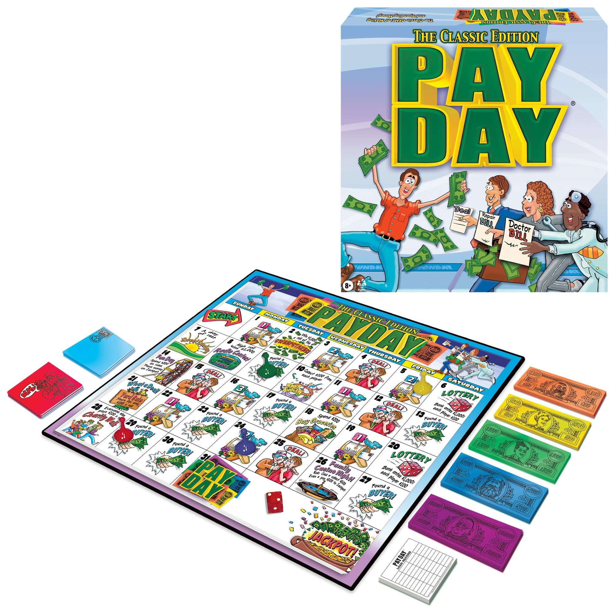 Juego De Mesa Winning Moves Games Pay Day Obra De Arte De Los 70