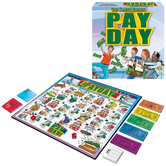 Juego de mesa Winning Moves Games Pay Day Obra de arte de los 70