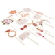 thumbnail image 1 of Photo Booth Props Zink, 23 piezas, despedida de soltera, oro rosa, 1 of 5