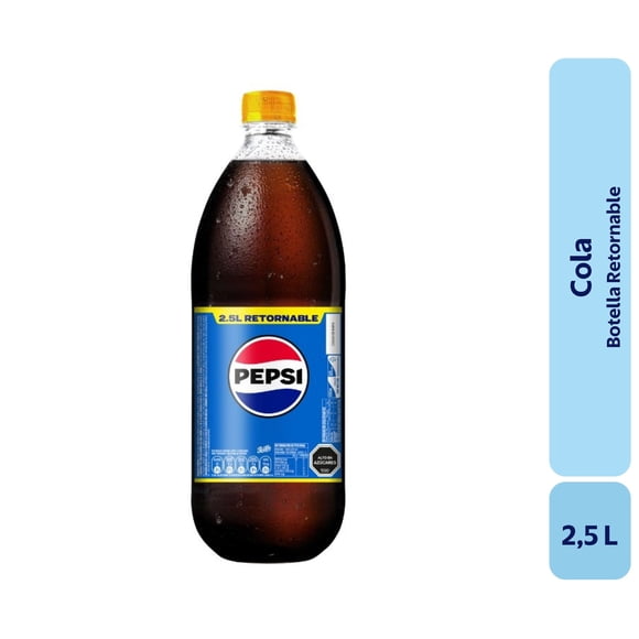 Bebida Sabor Cola Botella Retornable, 2,5 L