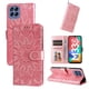 thumbnail image 2 of Funda tipo cartera FOXDOCK para Samsung Galaxy M33 5G , diseño girasol en relieve, cuero PU, cierre magnético, soporte y tarjetero, 2 of 5