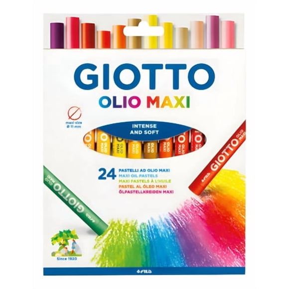 Lápices Oleo Pastel Graso 24 Colores Giotto