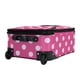 thumbnail image 3 of Juego de equipaje Rockland Fashion Softside Upright de 2 piezas con lunares rosas, 3 of 8