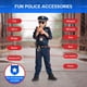 thumbnail image 5 of Disfraz de policía estadounidense para niños con camisa, pantalones y sombrero, 5 of 8