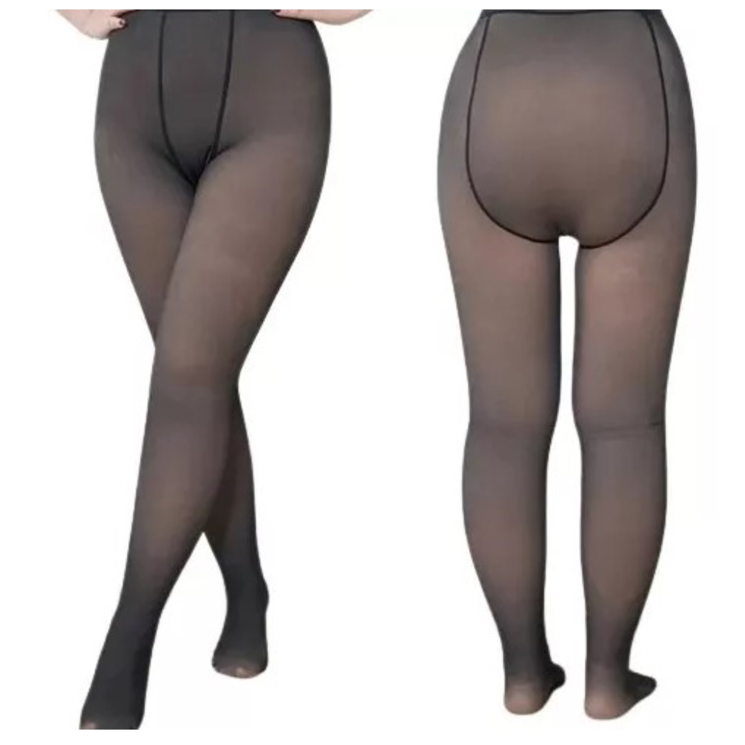 Citohome - Pack 2 Pantys Polar Efecto Piel Invierno Talla Unica (Xs,S,M)