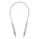 thumbnail image 1 of Uxcell Tamaño US 11 Agujas de Tejer Aguja Circular 16 pulgadas Redonda de Metal Acero Inoxidable para Proyectos Hechos a Mano DIY Tejido, 1 of 6