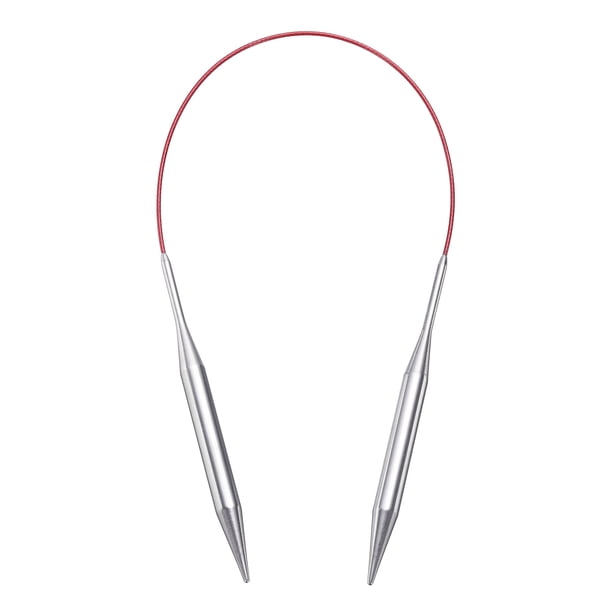 Uxcell Tamaño US 11 Agujas de Tejer Aguja Circular 16 pulgadas Redonda de Metal Acero Inoxidable para Proyectos Hechos a Mano DIY Tejido