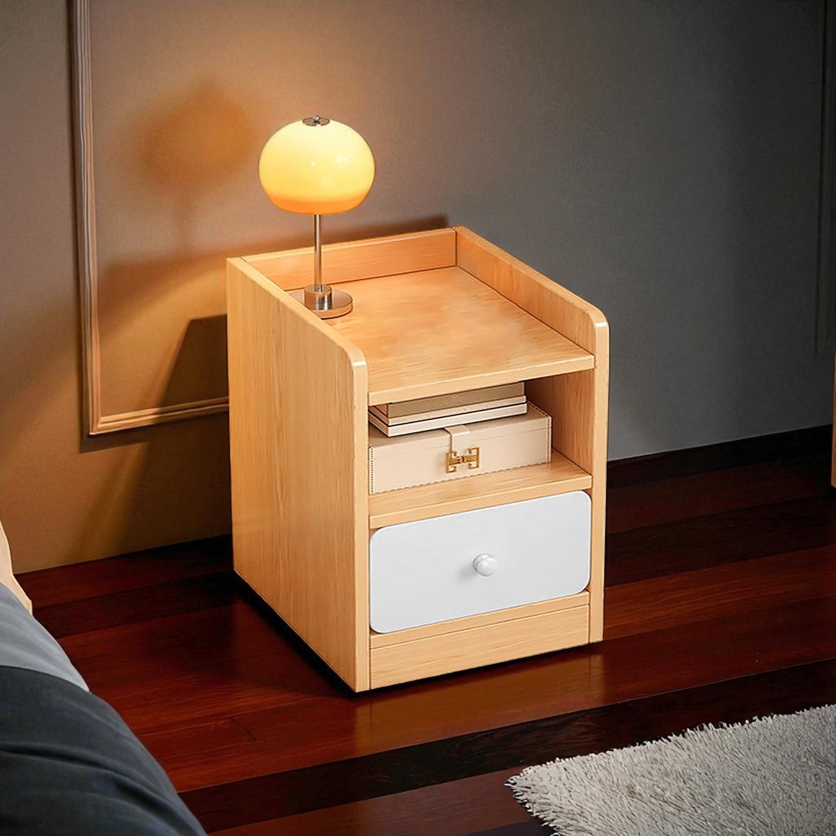 Tienda El Garage - Velador Mesita 3 Niveles 1 Cajon Zt1