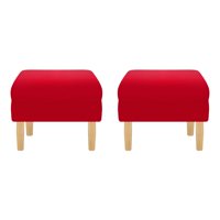 Bodevir - Set Pouf Sky 1C Felpa 05 Rojo