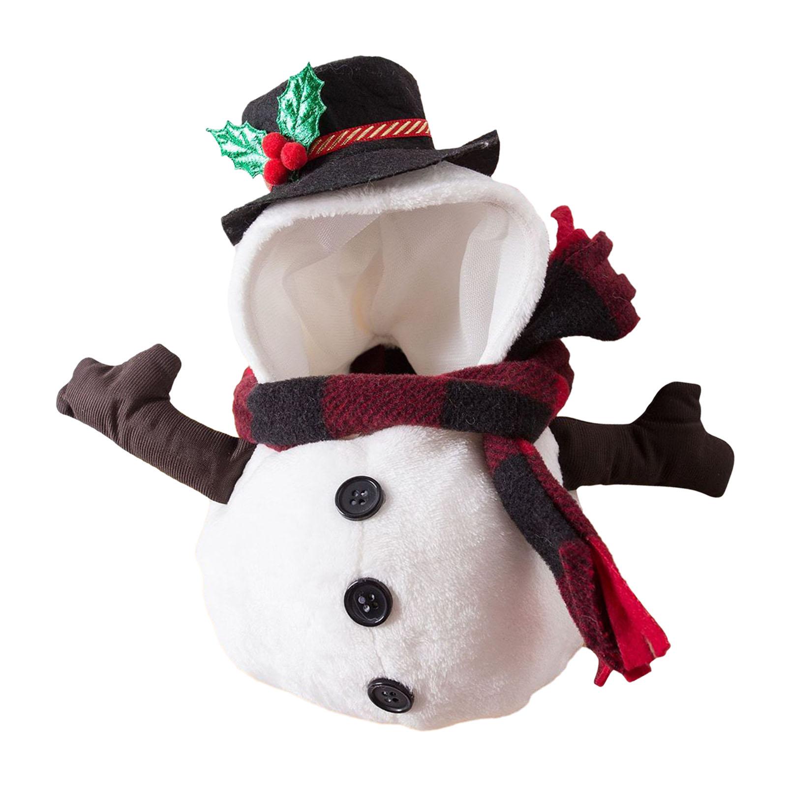 Magideal - Disfraz Navideño Para Mascotas Ropa Temática Vestimenta De Muñeco De Nieve Traje Para Cachorros Con Diseño Conveniente De Puesta Rápida Adecuado Para Sg