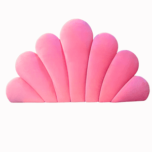 Muebles Rimar - Respaldo Petalo 1 1/2 Plaza Rosado Felpa