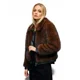 thumbnail image 1 of Chaqueta Peludo Crop Cafe Oscuro Foster, 1 of 3