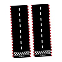 Bothyi - 2 Alfombrillas Resistentes Para Pista De Carreras, Accesorios Para Fotos, Regalos Y Decoración Para Fiestas.