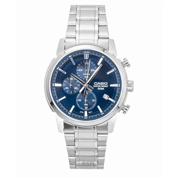 Reloj Analógico Casio MTP-E510D-2A2V Acero Inoxidable Azul Hombre