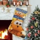 thumbnail image 1 of Garfield (2) Tema: Calcetines de Navidad, fino lino blanco para colgar en escaleras y chimenea, decoración navideña para el hogar, regalo de Navidad. 45cm × 32cm, 1 of 5