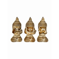 Decostilo - Trío De Budas Sabios 13Cm: Ciego, Sordo Y Mudo