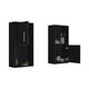 thumbnail image 5 of Set x2 Muebles Auxiliares De Baño 2 Puertas 60,1x30x16 Cm Negro, 5 of 8