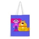 thumbnail image 1 of Maddie + Triggs Bolso de tela con estampado de lienzo para mujer, bolsa de compras reutilizable y estética, con cremallera interior, regalo para mujer,38*45cm., 1 of 6