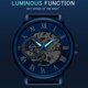 thumbnail image 3 of Reloj Dentily Skeleton Classic Roman Numeral para Hombre Azul, 3 of 7