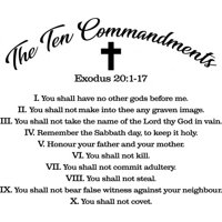 Rienda Libre Graphics - Decomural Ten Commandments Exodus Bible Ws-51275