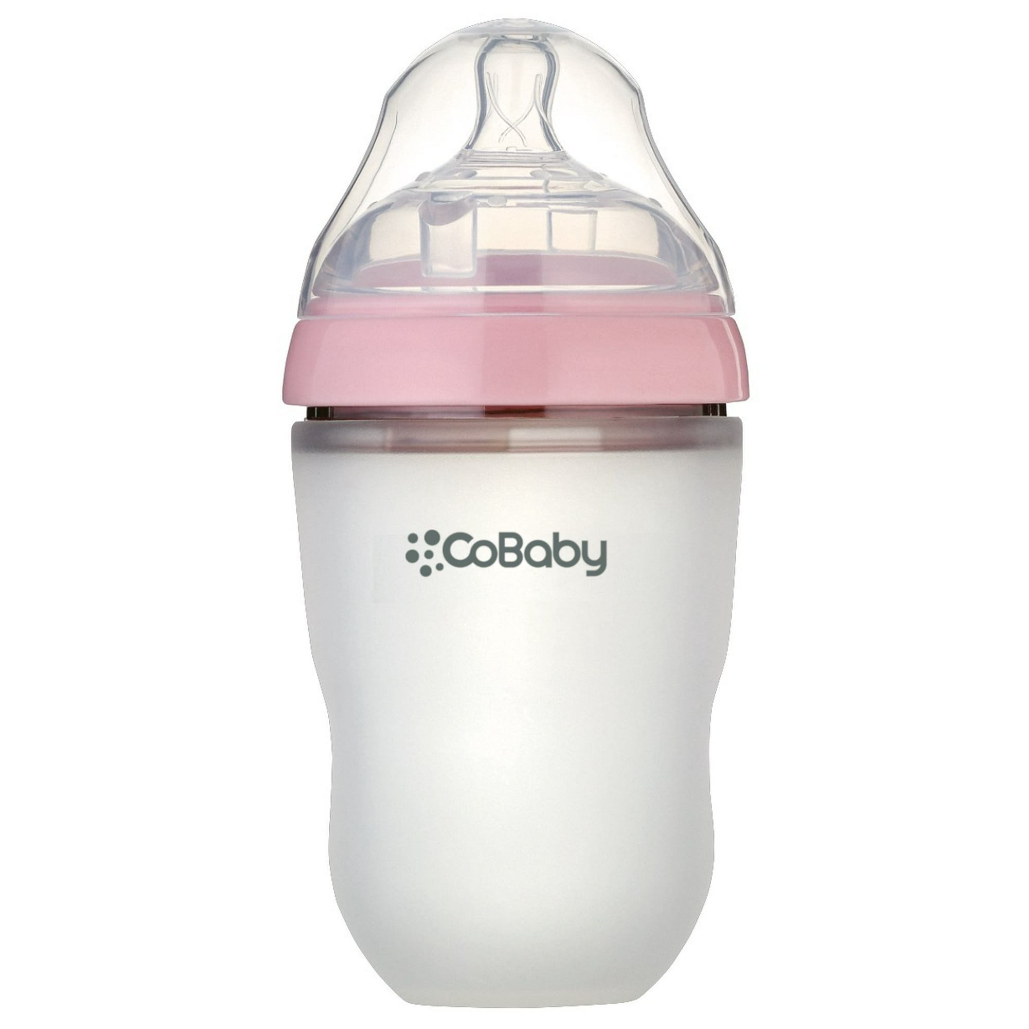 Mamadera Silicona Flexible Cobaby 250 Ml Rosa