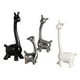 thumbnail image 3 of Juego De Estatuas De Familia De Ciervos De Cerámica, Adorno De Mesa Para Decoración Del Hogar Y La Oficina, Delicado, 4 Piezas, 3 of 3
