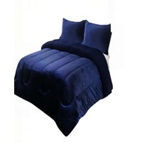 Genérico - Plumon Chiporro De Invierno Premium Plaza Y Media Color Azul