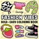 thumbnail image 1 of Libro para colorear Fashion Vibes para adultos y adolescentes Coco Wyo, 1 of 7
