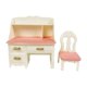 thumbnail image 4 of Muebles De Escritorio De Estudio De Plástico ABS Hechos A Mano Para Decoración De Mu?ecas De 16 Cm Blanco Rosa, 4 of 5