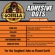thumbnail image 5 of Adhesive Dots Gorilla Permanent de doble cara, transparente, 150 unidades, 5 of 6