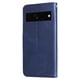 thumbnail image 5 of Funda tipo cartera para Google Pixel 7 Pro con bolsillo con cremallera y ranuras para tarjetas – Función de soporte Azul, 5 of 6