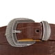 thumbnail image 2 of Cinturón Mujer Textura Croco Hebilla Moda casual marron Talla Única, 2 of 5