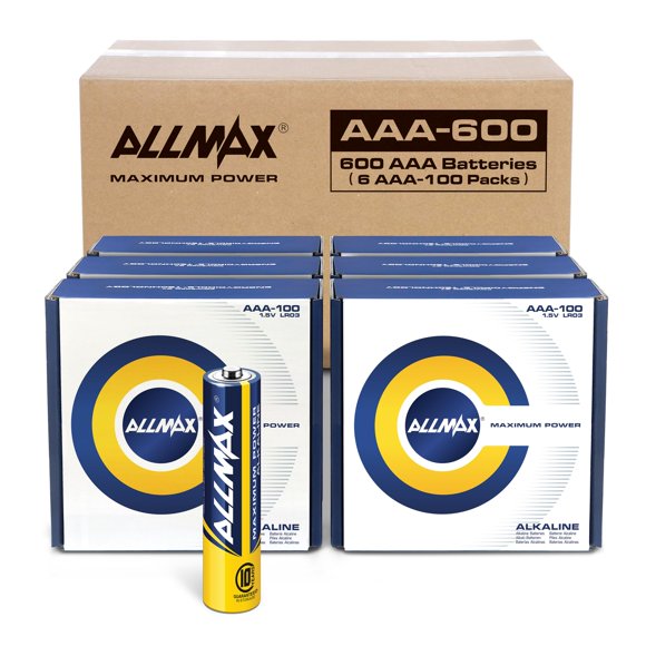Batería alcalina Allmax AAA de máxima potencia de 1,5 V (600 veces)