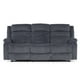 thumbnail image 2 of Sofá 3 Cuerpos Reclinable Moderno Gris New Martell, 2 of 9