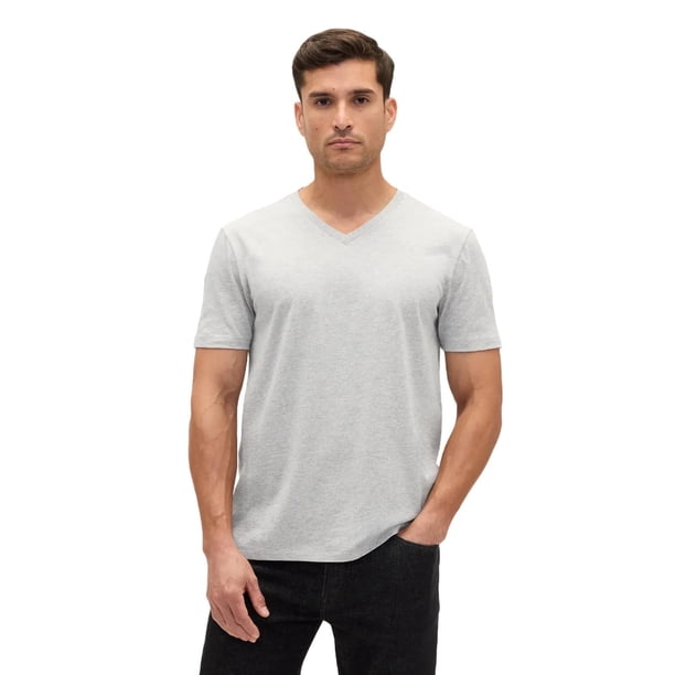 Camiseta GAP para hombre con logotipo suave para uso diario, cuello en V, talla B08, talla M