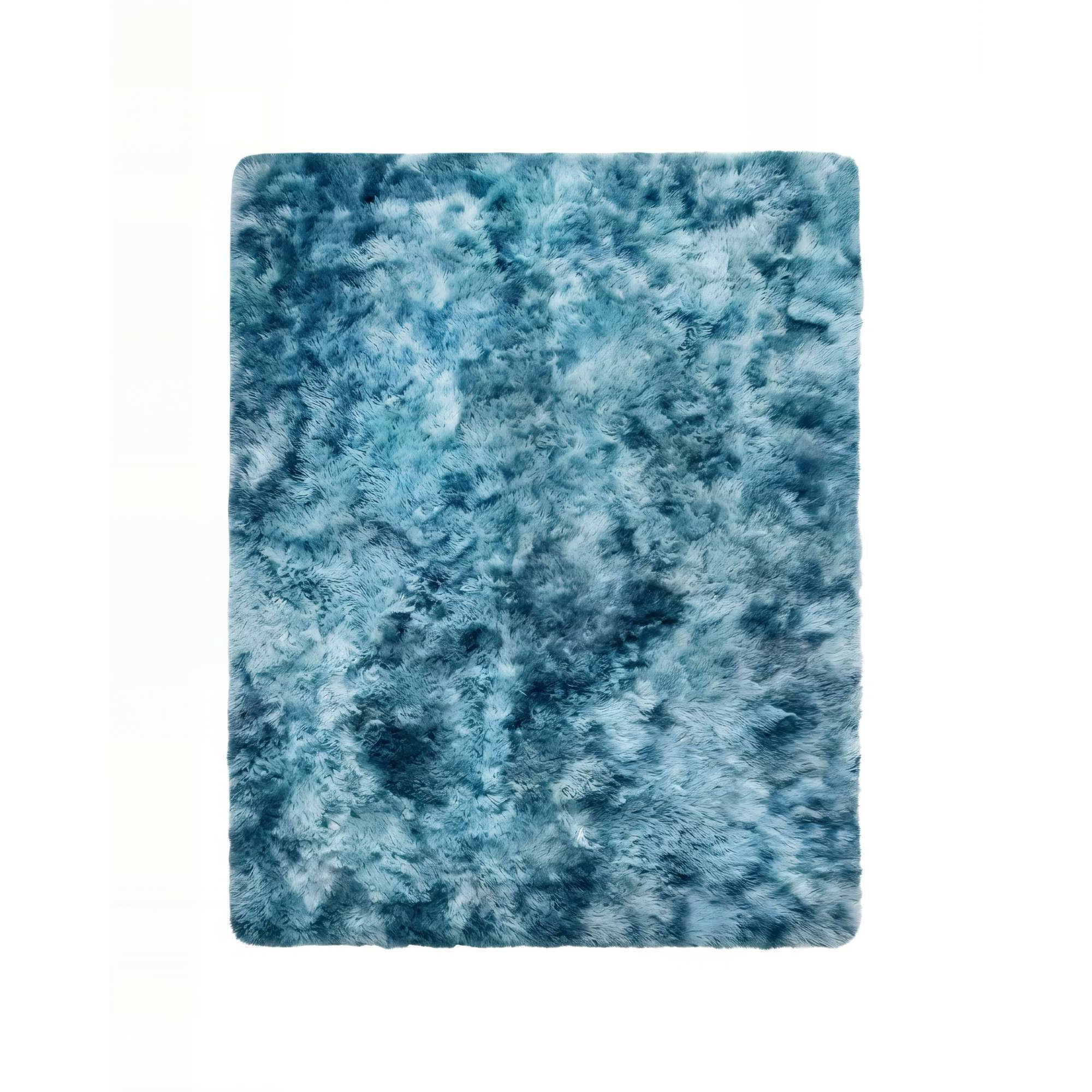 Genérico - Alfombra Peluda 200x300 Premium Color Azul