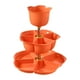 thumbnail image 2 of Canasto De Drenaje Giratoria Para Decoración De Bandeja De Verduras, Olla Caliente, Para Alimentos, Frutas Secas, Naranja, 2 of 3