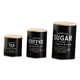 thumbnail image 1 of Juego De 3 Botes Grandes Para Encimera De Cocina, Color Negro, 1 of 6