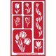 thumbnail image 1 of Plantilla reutilizable para grabado en vidrio Armour Etch con tulipanes, 1 of 1