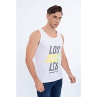 Likeshop - Polera Musculosa Hombre Sin Mangas Colores Los Angeles 7605