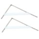 thumbnail image 5 of Soporte De Estante De Pared En Forma De L De Metal De 2 Piezas 300x190x2mm Blanco, 5 of 5