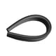 thumbnail image 2 of Sello inferior de la puerta Exclusor de tiro a prueba de polvo Protector sin pegamento Durable Insonorizado Anticolisión Tope de puerta Tapón de tiro , negro, 2 of 5