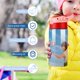 thumbnail image 5 of DavidBotella de Agua con Tapa Pop Top de Un Toque, Acero Inoxidable, a Prueba de Fugas, para Deportes, Botella Infantil rosa 12 oz, 5 of 6