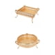 thumbnail image 2 of 2 Piezas De Soporte Para Frutas, Estante De Almacenamiento, Bandeja De Plato De Aperitivos De Metal, Decoración De Fiesta, 2 of 2