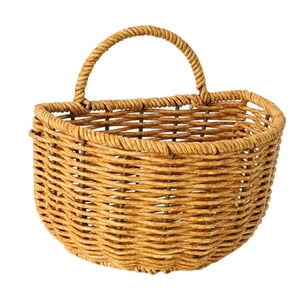 Magideal - Cesta De Almacenamiento Semicircular Colgante, Organizador De Frutas Y Artículos Diversos, Almacenamiento De Verduras, Decoración Del Hogar, Habitació Grande 16Cmx11Cmx15Cm