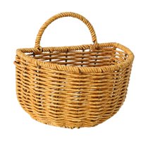 Magideal - Cesta De Almacenamiento Semicircular Colgante, Organizador De Frutas Y Artículos Diversos, Almacenamiento De Verduras, Decoración Del Hogar, Habitació Grande 16Cmx11Cmx15Cm