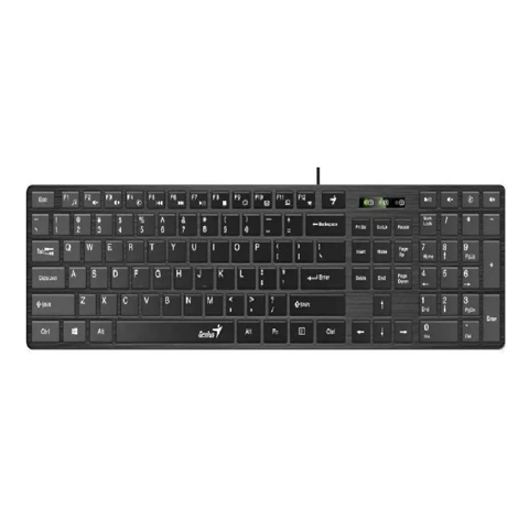 Genérico - Teclado Genius Slimstar Qwerty Español Negro